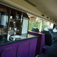 Catering med V.I.P. bussen ses indvendigt